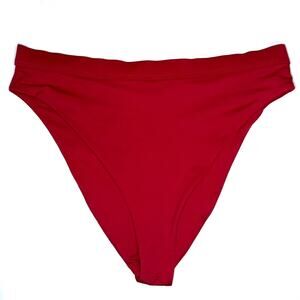 Dippin Daisies Red Ultra High Waist Bikini Bottom Size Large